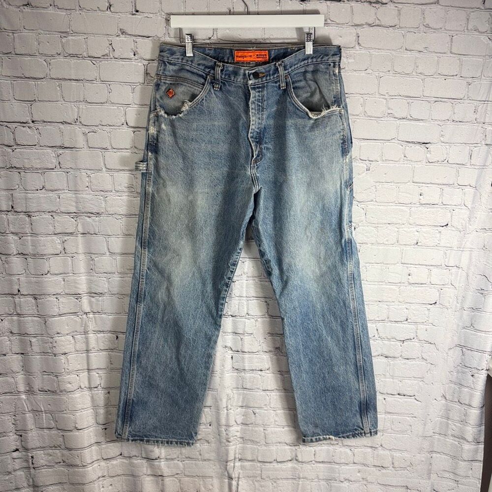 Wrangler FR Riggs Thrashed 90’s Carpenter Jeans Vintage